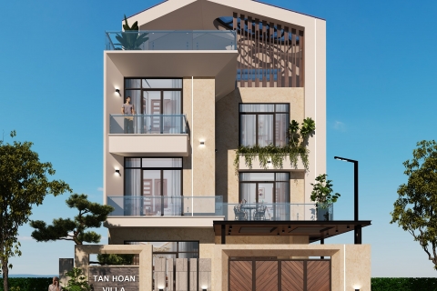  Thiết kế - Thi công kiến trúc biệt thự gỗ óc chó tại Bắc Ninh - Anh Tân