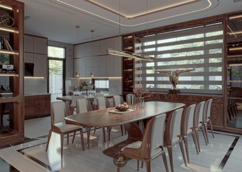 Bàn ăn gỗ óc chó BA - 29