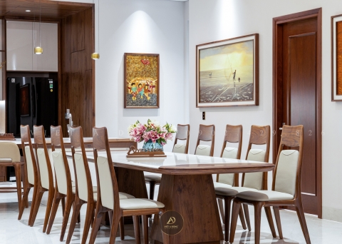 Bàn ăn gỗ óc chó BA - 30