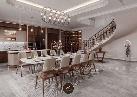 Bàn ăn gỗ óc chó BA - 27