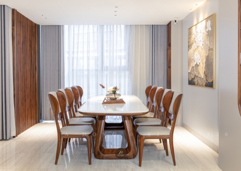 Bàn ăn gỗ óc chó BA - 32