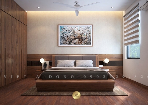 Giường ngủ gỗ óc chó GN-15