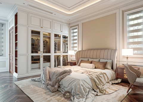 Giường ngủ gỗ óc chó GN-29