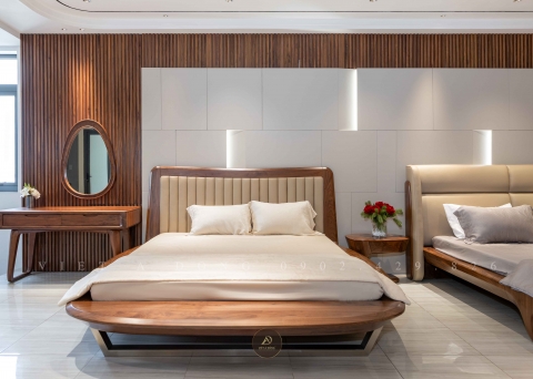 Giường ngủ gỗ óc chó GN- 45