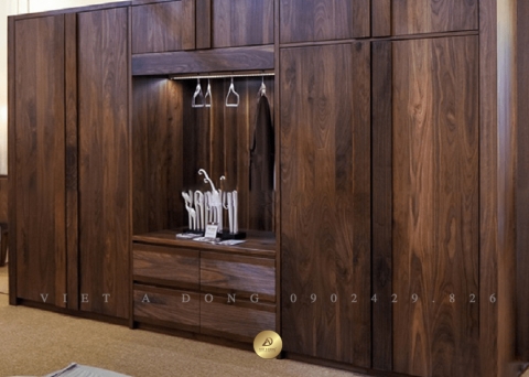 Tủ quần áo gỗ óc chó TA-03