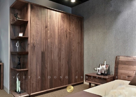 Tủ quần áo gỗ óc chó TA-04
