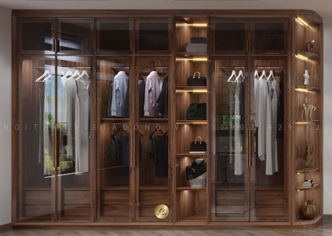 Tủ quần áo gỗ óc chó TA-21