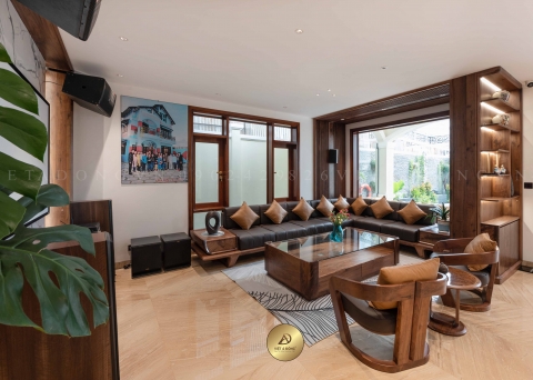 Sofa gỗ óc chó SF-42