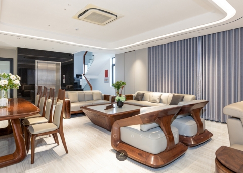 Sofa gỗ óc chó SF - 54