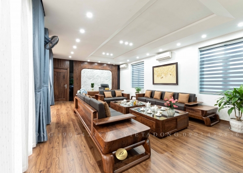 Sofa gỗ óc chó V'POLITE SF-32