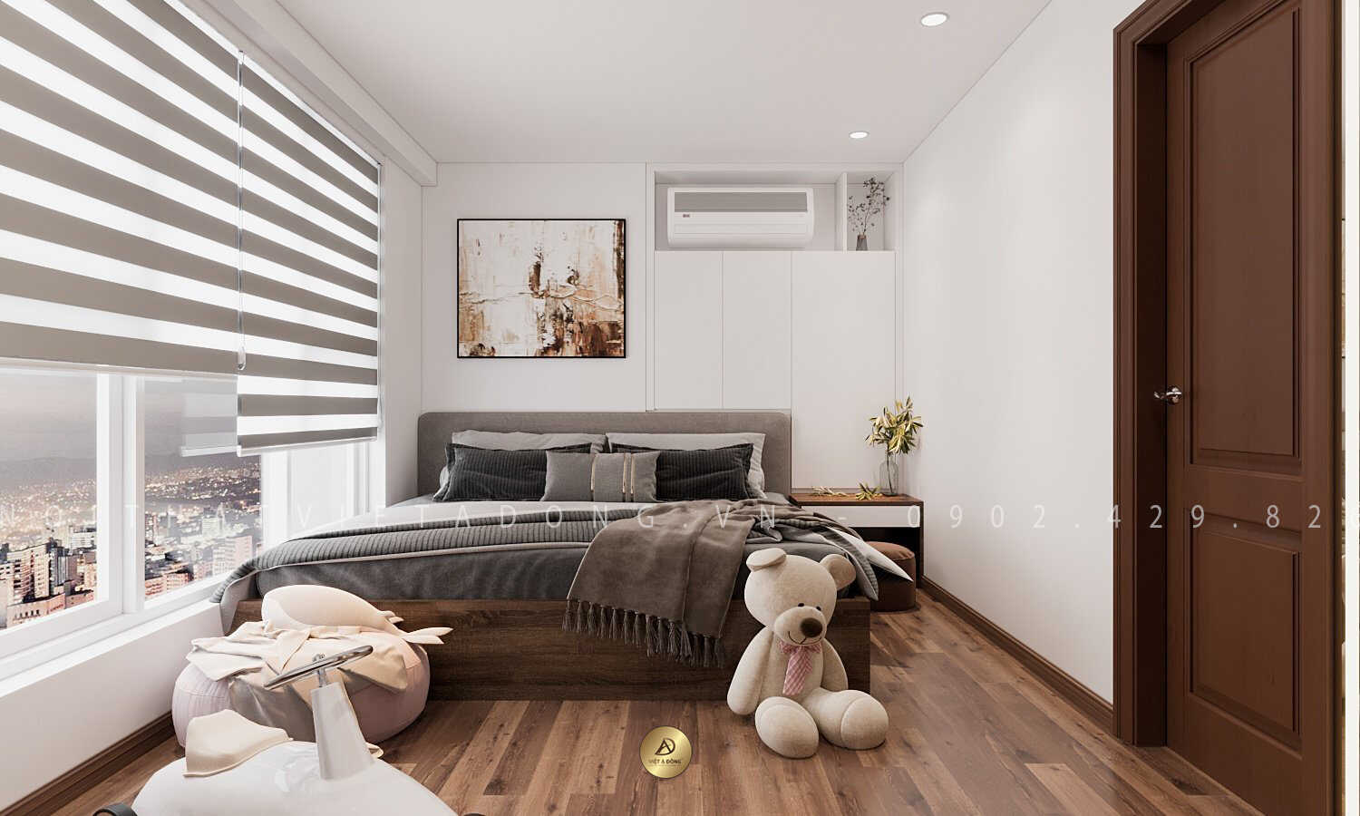 Thiết kế nội thất không gian phòng ngủ