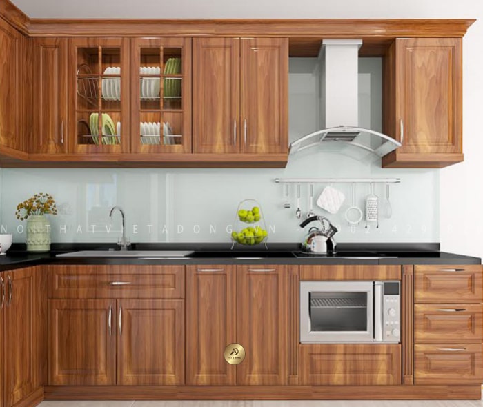 Tủ bếp gỗ Lát