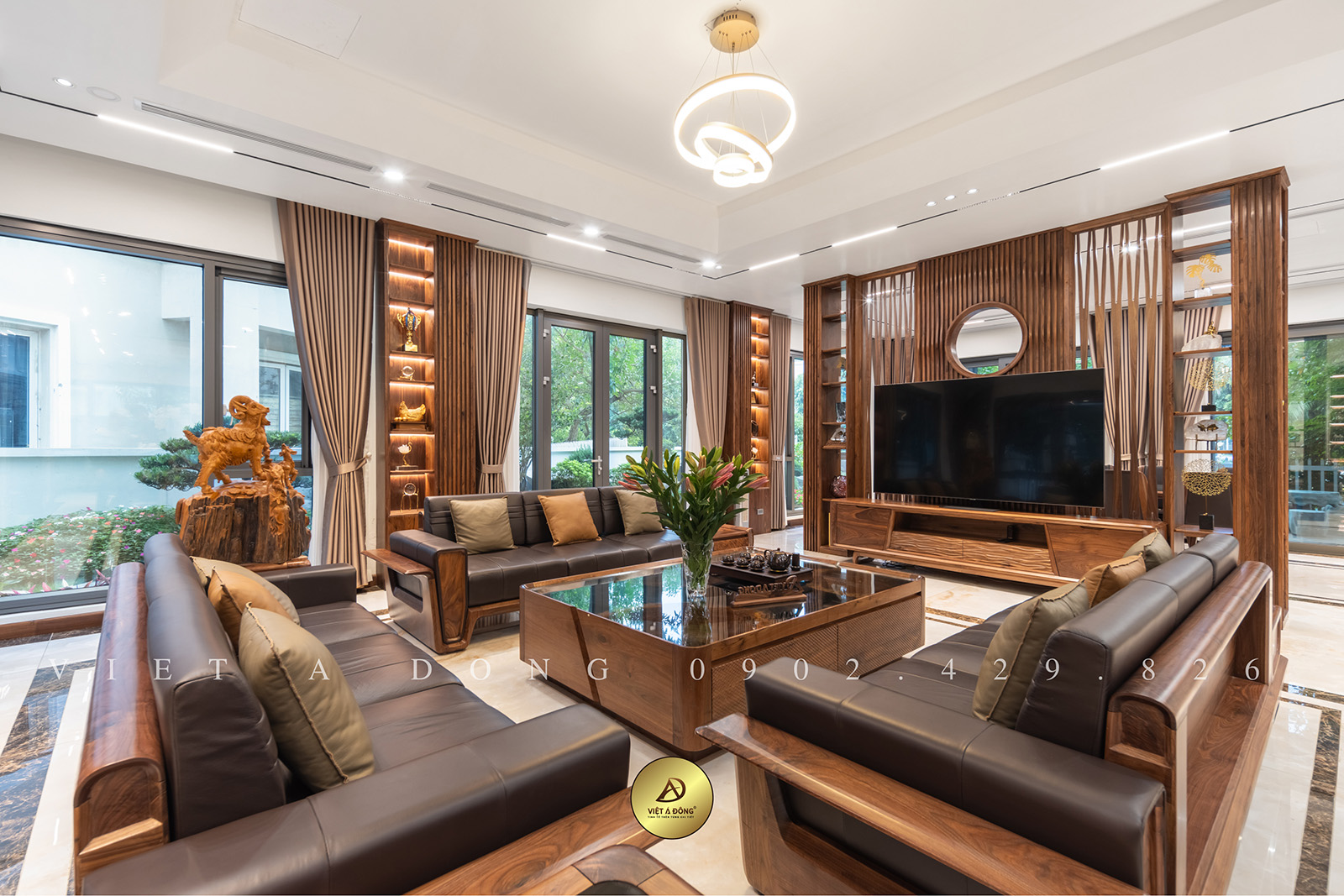 Thiết kế thi công nội thất biệt thự Hoa Sữa Vinhome Riverside