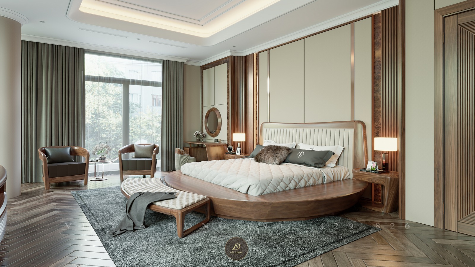 phòng ngủ biệt thự thanh hóa